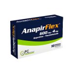 Anapir Flex 600mg -4mg x 10Caps Ibuprofeno+TiocolchicosidoFc Pharma