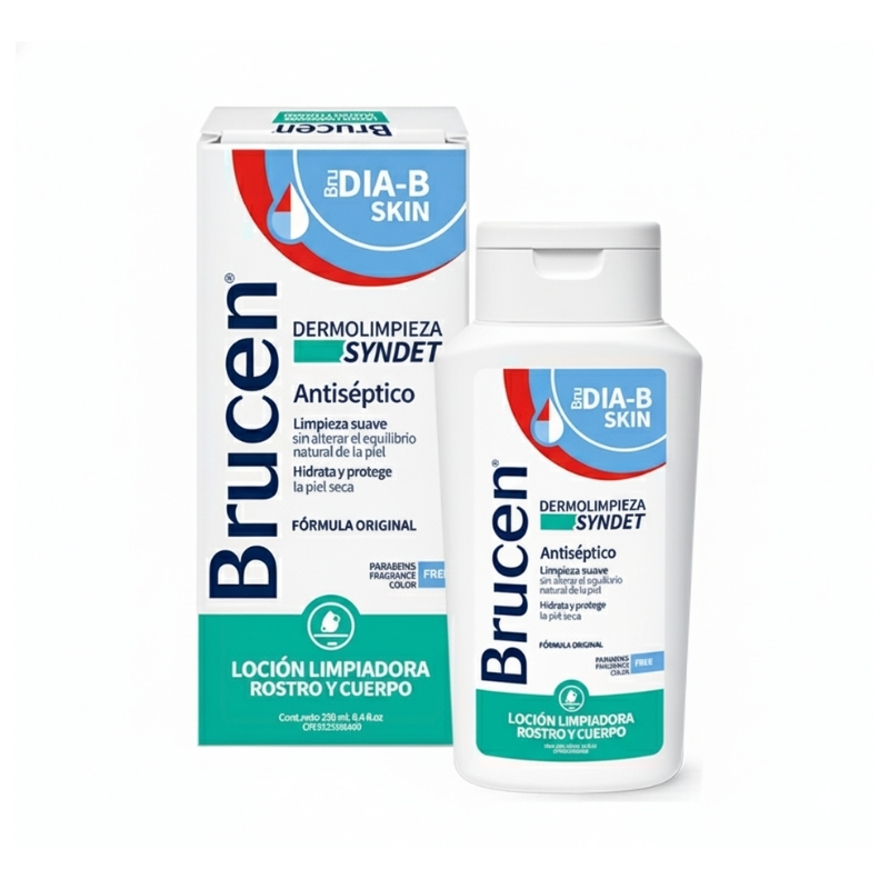 Brucen Dia-B Skin Dermolimpieza Syndet Locion Limpiadora Rostro Y Cuerpo 250Ml