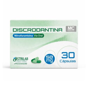 Discrodantina 50mg x 30Caps Nitrofurantoina Distrilab