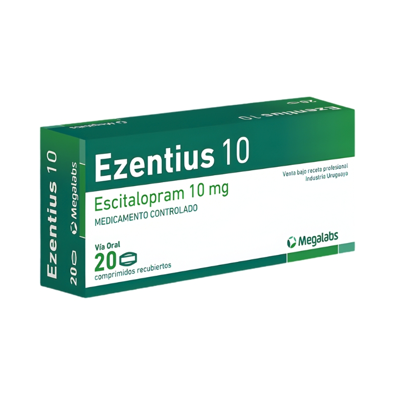 Ezentius 10mg x 20Tab Escitalopram Megalabs Vzl