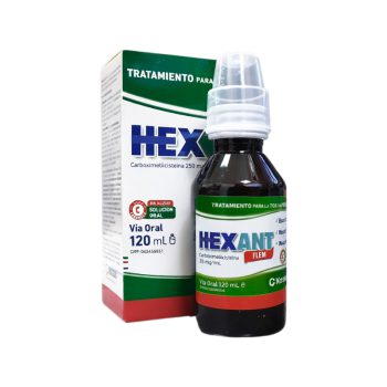 Hexant Flem Ad 250mg/5mL 120mL Carboximetilcisteina Megalabs