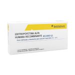 Hypercrit 40.000 U.I 1mL Polvo Para Solucion Inyectable Eritropoyetina Biosidu