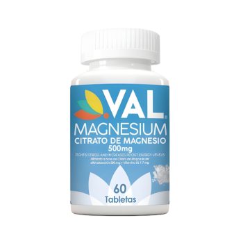 Magnesium 500mg x 60Tab Citrato De Magnesio Val Natural