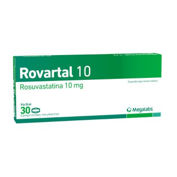 Rovartal Rosuvastatina 10mg x 30 Comprimidos