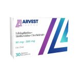 Vildagliptina+Metformina 50-500mg x 30Tab Arvest Pharma