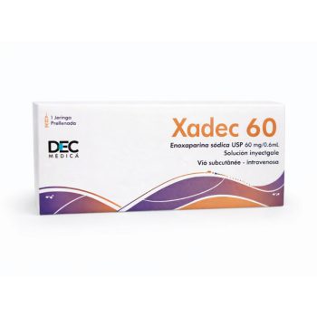 Xadec 60mg/0.6mL x 1 Jeringa Prellenada Enoxaparina Mec Medica