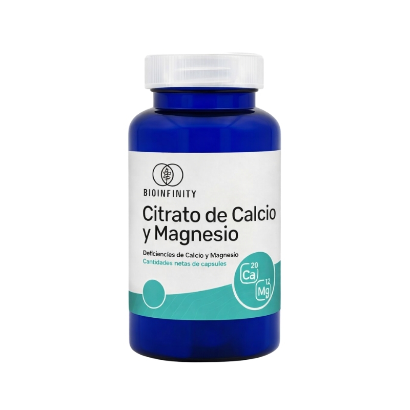 Citrato De Calcio+Magnesio 300_250Mg x 60Caps Bioinfinity