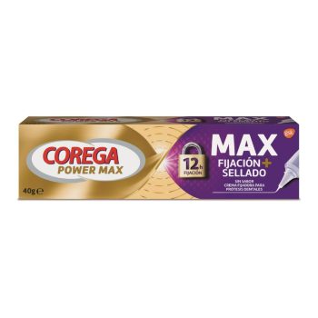 Corega Max Fijacion + Sellador Crema Adhesiva Para Protesis Dentales 40gr