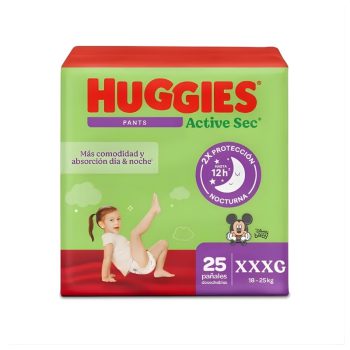 Huggies Active Sec Pants x tra-Flex XXXG x 25Und