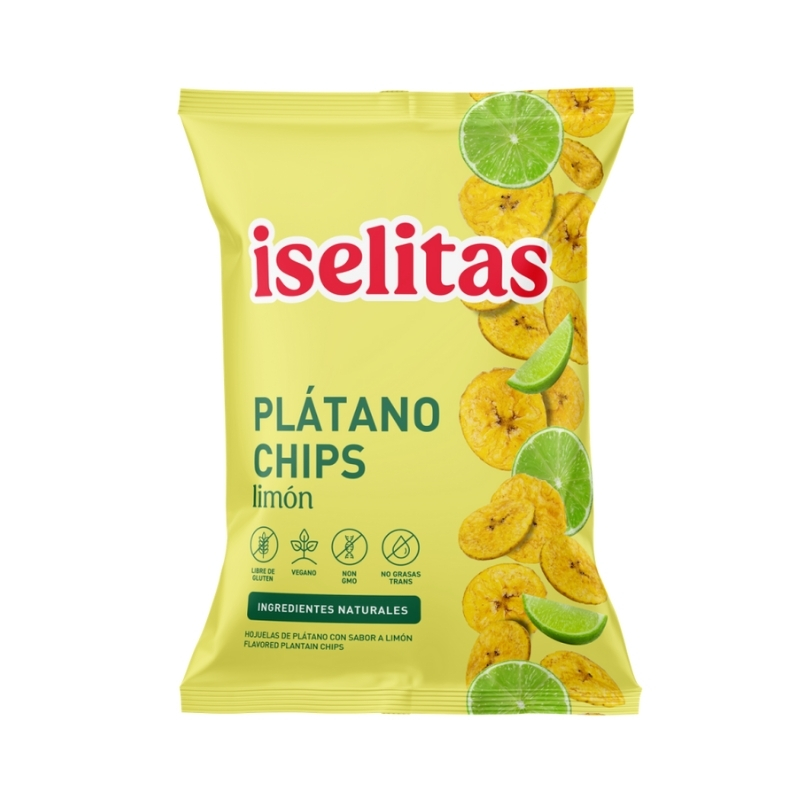 Iselitas Platano Chips Con Limon 85gr