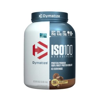 Iso100 Gourmet Chocolate Hydrolizate 3Lb 1.4Kg 43Servings Dymatize