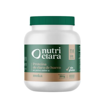 Nutriclara- Proteina De Huevo Endulzado Sin Gluten Sabor A Moka 280gr