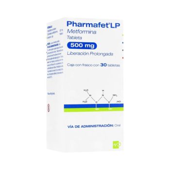 Pharmafet Lp 500Mg x 30Tab Metformina Alpharma