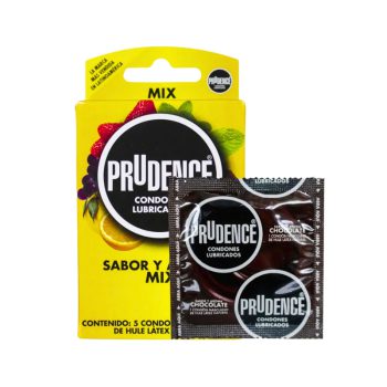 Prudence Preservativos Sabor Y Aroma Mix x 5 Und